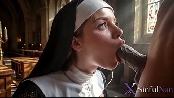 Die Vollbusige, Rothaarige Nonne Bricht Ihr Gelübde Und Probiert Direkt In Der Kirche Einen Schwanz Aus.